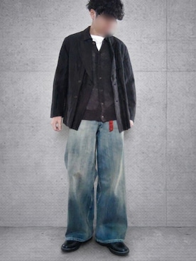 「LIDNM（リドム）のアイテム」を使った、Siyouさん（メンズ・172cm）の春コーディネート