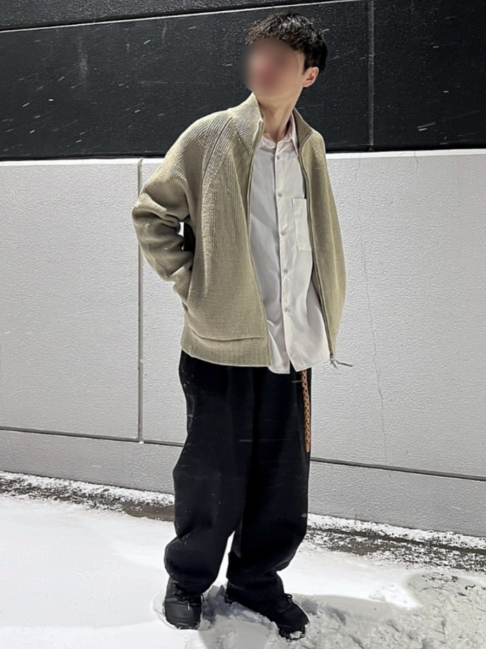 LIDNM（リドム）の「PREMIUM SHETLAND OVER PANTS（スラックス
