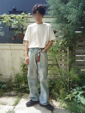 「アイテム（キーケース/キーアクセサリー）」を使った、Siyouさん（メンズ・172cm）の夏コーディネート
