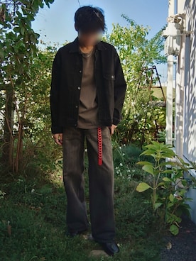 「アイテム（デニムジャケット）」を使った、Siyouさん（メンズ・172cm）の秋コーディネート