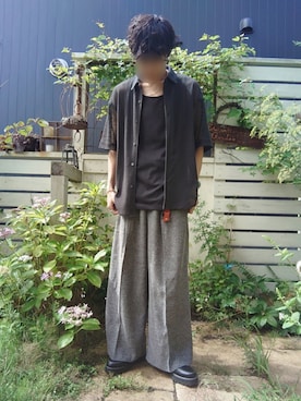 「アイテム（リング）」を使った、Siyouさん（メンズ・172cm）の夏コーディネート