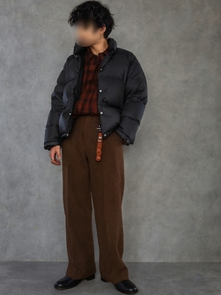 LIDNM（リドム）の「WOOL CHECK NAVAL SHIRT（シャツ/ブラウス）」 - WEAR