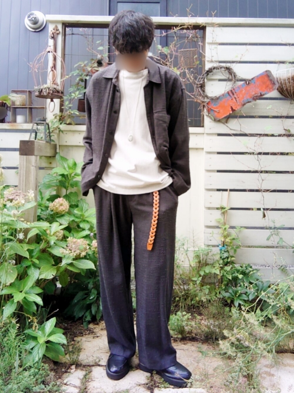 【美品】リドム LIGHT TWEED EASY TROUSERS LIDNM（リドム）の「LIGHT TWEED EASY TROUSERS（その他パンツ
