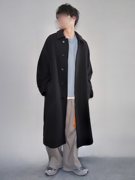 「LIDNM（リドム）のアイテム（その他アウター）」を使った、Siyouさん（メンズ・172cm）の冬コーディネート