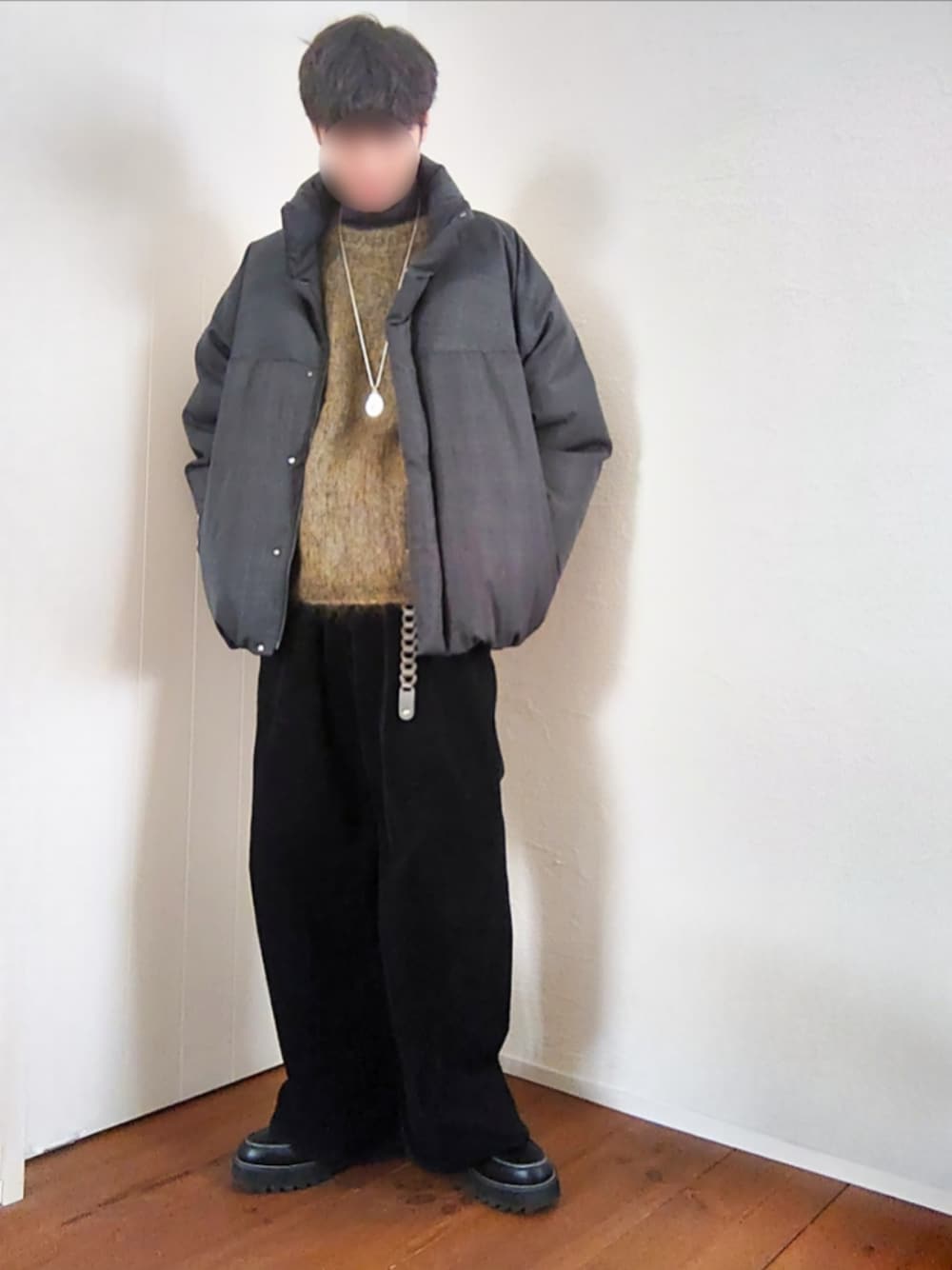 【値下げ中！】【LIDNM】KID MOHAIR MIX KNIT　Lサイズ LIDNM（リドム）の「KID MOHAIR MIX KNIT（ニット/セーター）」 - WEAR