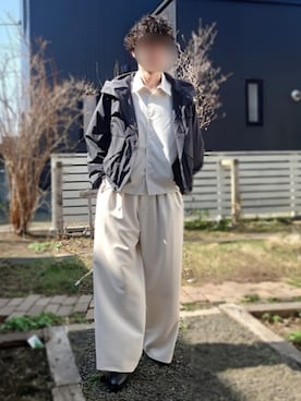 「Llife（ライフ）のアイテム」を使った、Siyouさん（メンズ・172cm）の春コーディネート