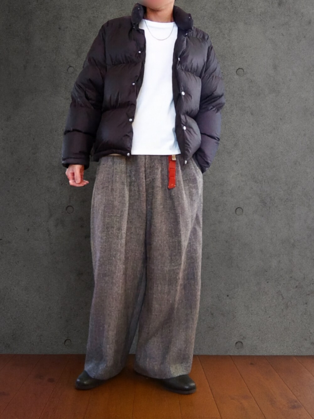 LIDNM（リドム）の「WOOL LINEN OXFORD BAGS（その他パンツ）」 - WEAR