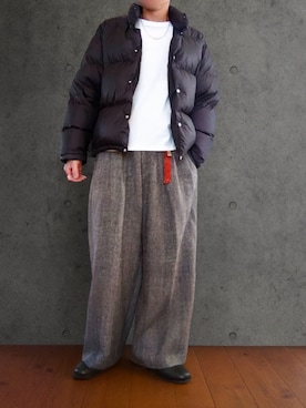 「アイテム（キーケース/キーアクセサリー）」を使った、Siyouさん（メンズ・172cm）の冬コーディネート