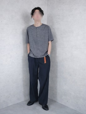 「LIDNM（リドム）のアイテム」を使った、Siyouさん（メンズ・172cm）の夏コーディネート