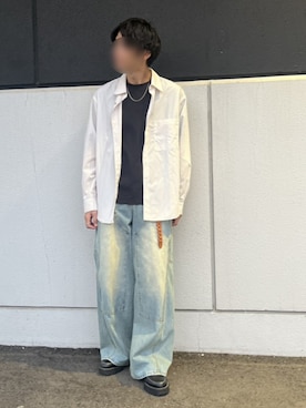 「アイテム（リング）」を使った、Siyouさん（メンズ・172cm）の秋コーディネート