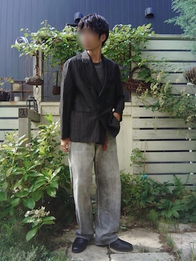 「アイテム（キーケース/キーアクセサリー）」を使った、Siyouさん（メンズ・172cm）の秋コーディネート