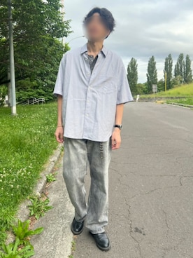 「LIDNM（リドム）のアイテム」を使った、Siyouさん（メンズ・172cm）の夏コーディネート
