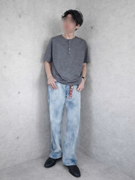 「Llife（ライフ）のアイテム」を使った、Siyouさん（メンズ・172cm）の夏コーディネート
