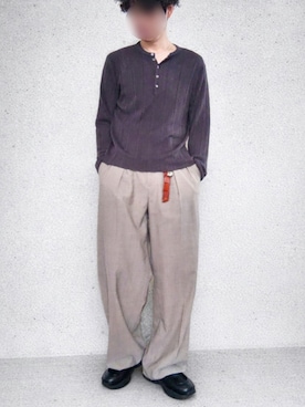 「Llife（ライフ）のアイテム」を使った、Siyouさん（メンズ・172cm）の春コーディネート