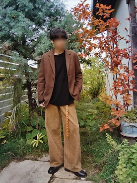 「アイテム（Tシャツ/カットソー）」を使った、Siyouさん（メンズ・172cm）の秋コーディネート