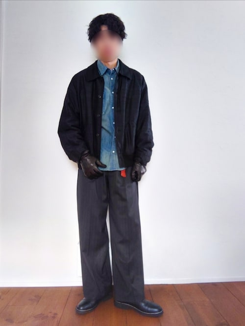 LIDNM（リドム）の「Wool Chalk Stripe Slacks（スラックス）」 - WEAR