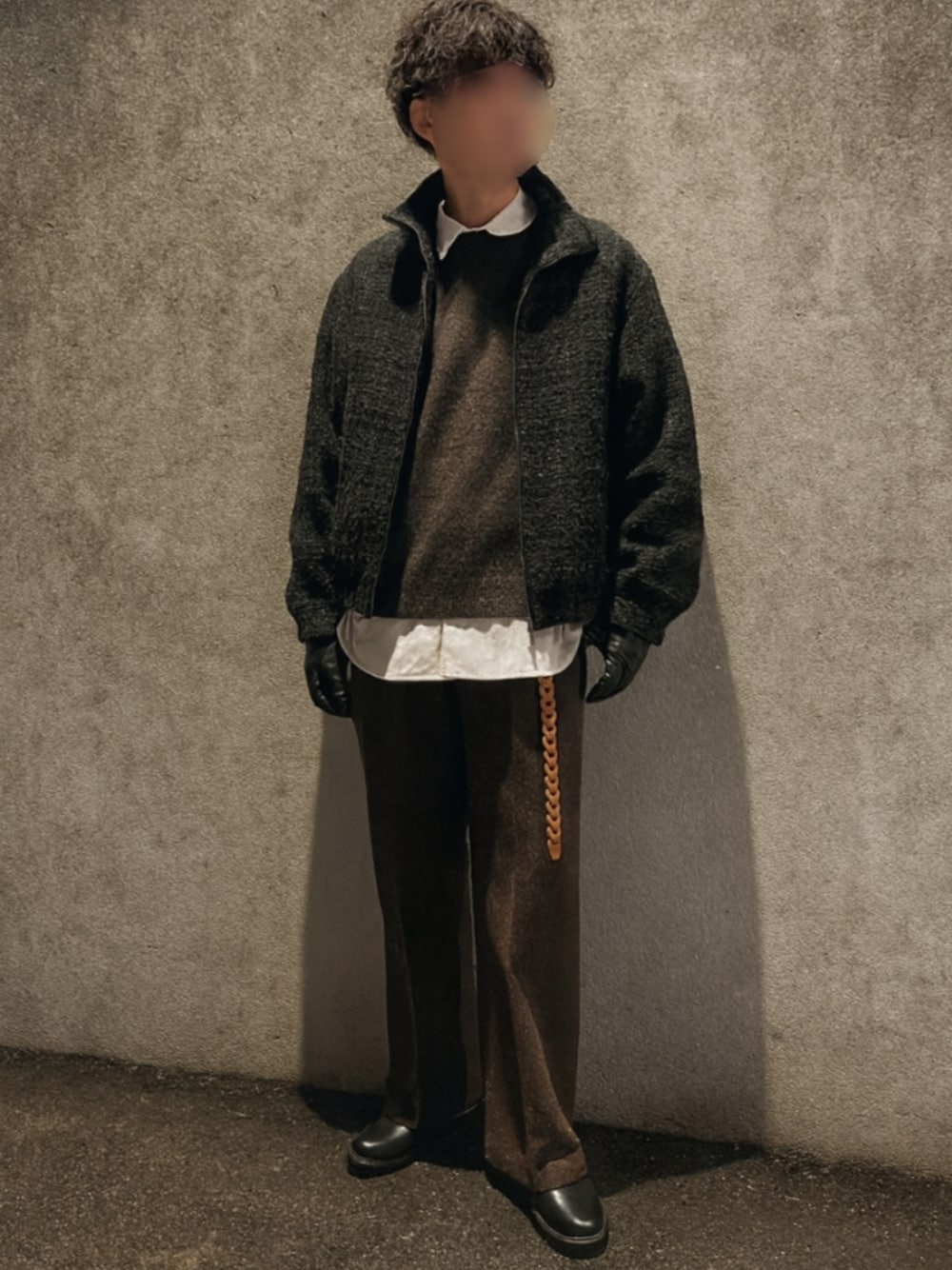 LIDNM（リドム）の「ALPACA SILK TWEED ZIP（ブルゾン）」 - WEAR