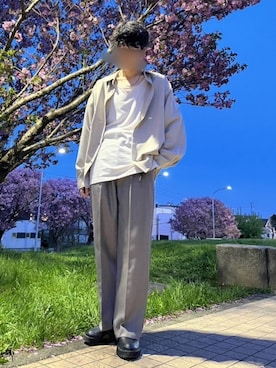 「SITRY（シトリー）のアイテム」を使った、Siyouさん（メンズ・172cm）の春コーディネート