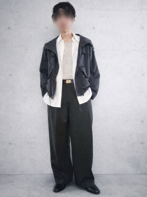 LIDNM（リドム）の「Wool Chalk Stripe Slacks（スラックス）」 - WEAR
