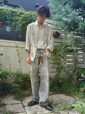 「アイテム（キーケース/キーアクセサリー）」を使った、Siyouさん（メンズ・172cm）の秋コーディネート