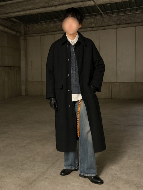 LIDNM（リドム）の「Cow Hide Collar Riding Coat（ステンカラーコート