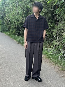 「Llife（ライフ）のアイテム」を使った、Siyouさん（メンズ・172cm）の夏コーディネート