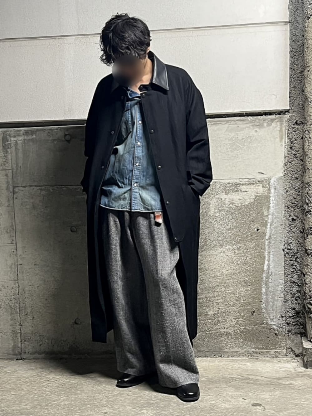 LIDNM（リドム）の「WOOL LINEN OXFORD BAGS（その他パンツ）」 - WEAR