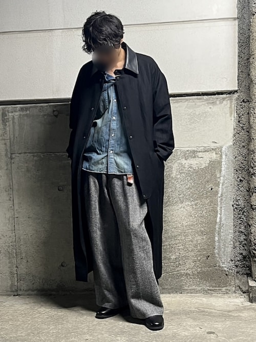 LIDNM（リドム）の「WOOL LINEN OXFORD BAGS（その他パンツ）」 - WEAR