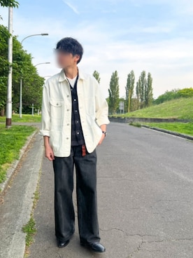 「アイテム（トップス）」を使った、Siyouさん（メンズ・172cm）の春コーディネート