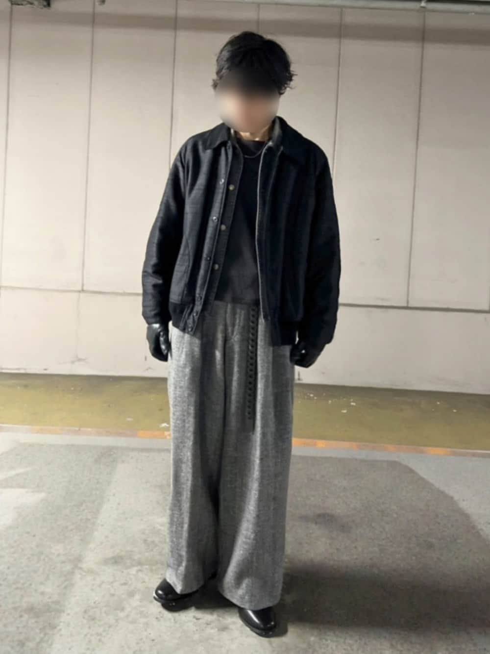 LIDNM（リドム）の「WOOL LINEN OXFORD BAGS（その他パンツ）」 - WEAR