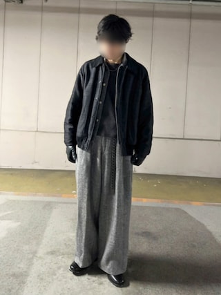 LIDNM（リドム）の「WOOL LINEN OXFORD BAGS（その他パンツ）」 - WEAR