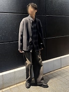 ジャケット・アウター LIDNM WOOL MILLED REVER BLOUSON LIDNM（リドム）の「WOOL MILLED REVER BLOUSON（ブルゾン）」 - WEAR