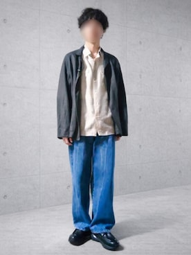 「LIDNM（リドム）のアイテム（ジャケット/アウター）」を使った、Siyouさん（メンズ・172cm）の春コーディネート