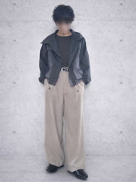 「WYM LIDNM（ウィム バイ リドム）のSilver 925 CROSS-LINK CHAIN NECKLACE（ネックレス、シルバー系）」を使った、Siyouさん（メンズ・172cm）の春コーディネート