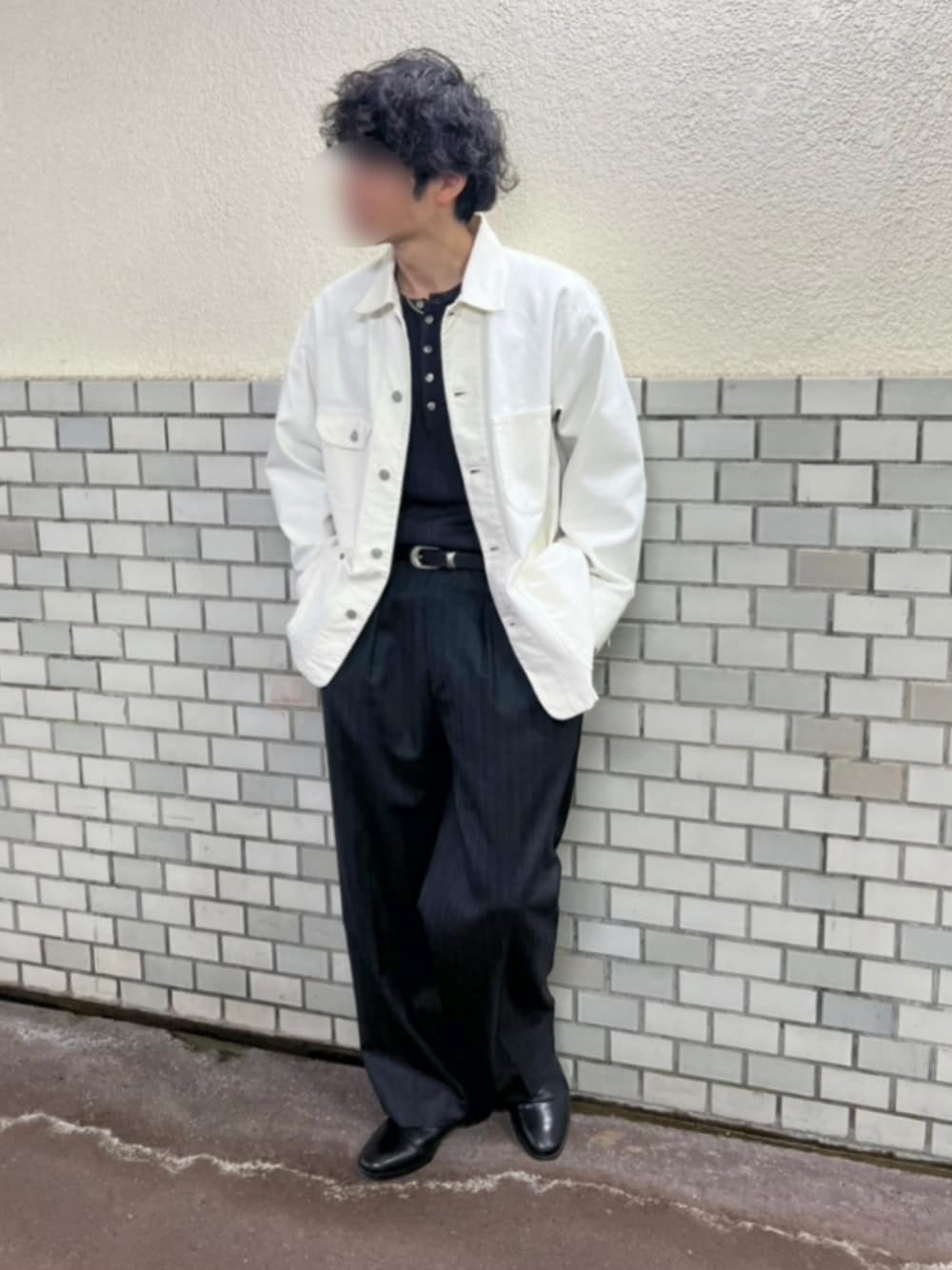 LIDNM（リドム）の「Wool Chalk Stripe Slacks（スラックス）」 - WEAR