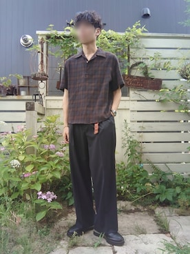 「WYM LIDNM（ウィム バイ リドム）のCOMBINATION CHAIN NECKLACE / SNAKE CHAIN NECKLACE（ネックレス）」を使った、Siyouさん（メンズ・172cm）の夏コーディネート
