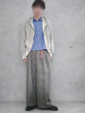 「LIDNM（リドム）のアイテム」を使った、Siyouさん（メンズ・172cm）の春コーディネート