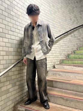 「LIDNM（リドム）のアイテム」を使った、Siyouさん（メンズ・172cm）の春コーディネート