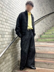LIDNM（リドム）の「ALPACA SILK TWEED ZIP（ブルゾン）」 - WEAR