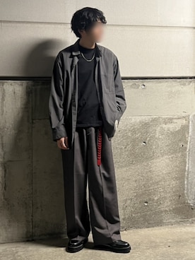 「アイテム（ドレスシューズ）」を使った、Siyouさん（メンズ・172cm）の秋コーディネート