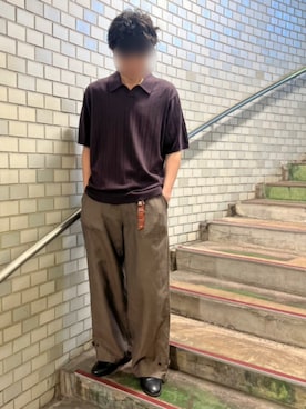 「LIDNM（リドム）のアイテム」を使った、Siyouさん（メンズ・172cm）の夏コーディネート