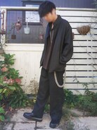 LIDNM（リドム）の「WOOL MILLED IVY PANTS（スラックス）」 - WEAR