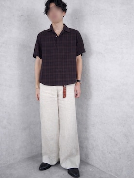 「LIDNM（リドム）のアイテム」を使った、Siyouさん（メンズ・172cm）の夏コーディネート