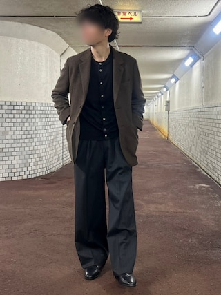 LIDNM（リドム）の「Wool Chalk Stripe Slacks（スラックス）」 - WEAR