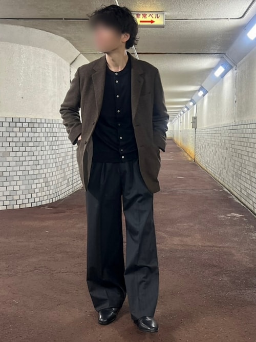 LIDNM（リドム）の「Wool Chalk Stripe Slacks（スラックス）」 - WEAR
