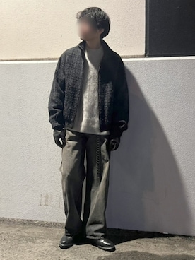 「アイテム（手袋）」を使った、Siyouさん（メンズ・172cm）の秋コーディネート