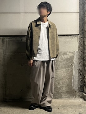 「アイテム（リング）」を使った、Siyouさん（メンズ・172cm）の秋コーディネート