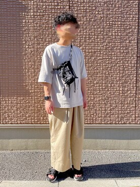 「Lui's（ルイス）のアイテム（シューズ）」を使った、ryotaroさん（メンズ・175cm）の夏コーディネート