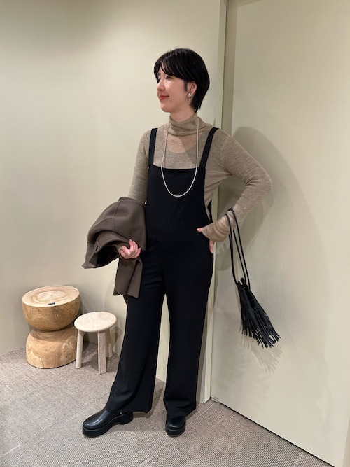 シーナリー　SHENERY カットジョーゼットキャミサロペット・オーバーオール SHENERY（シーナリー） サロペット オーバーオール カットジョーゼット