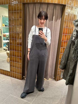 「アイテム（オールインワン・サロペット）」を使った、GOTOU_171cmさん（レディース・171cm）の秋コーディネート